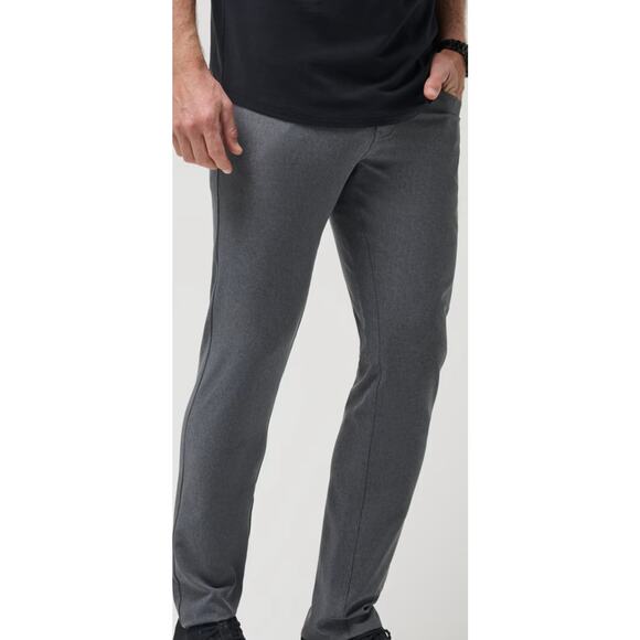 TravisMathew Men's Open to Close Golf Casual Pant Blue 5 Pocket Stretch Size 34 - Picture 1 of 14